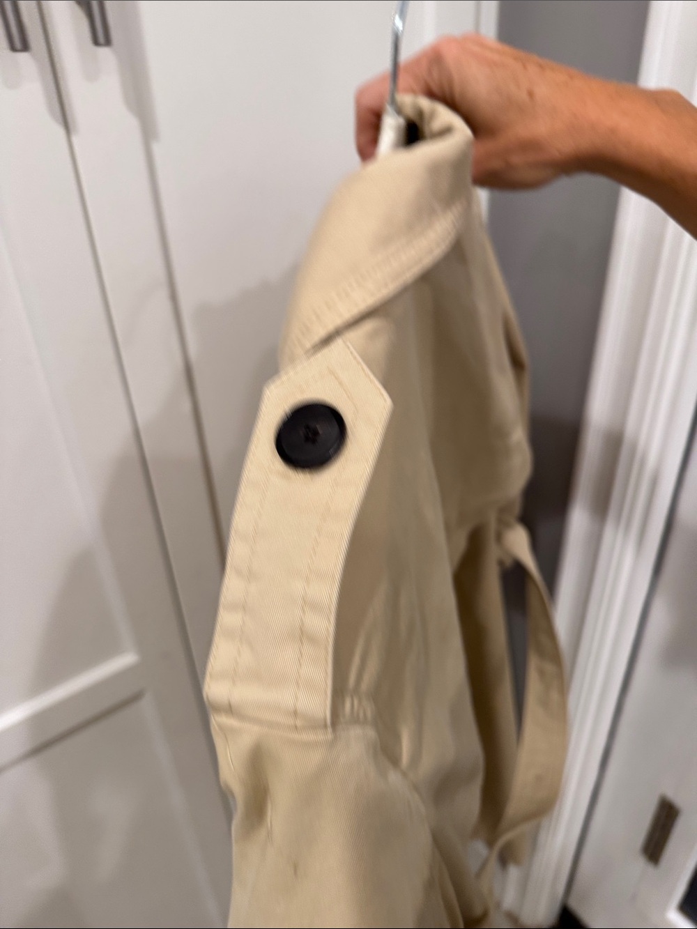 Zara Neutral Tan Double-Breasted Trench Coat - Picture 8 of 9